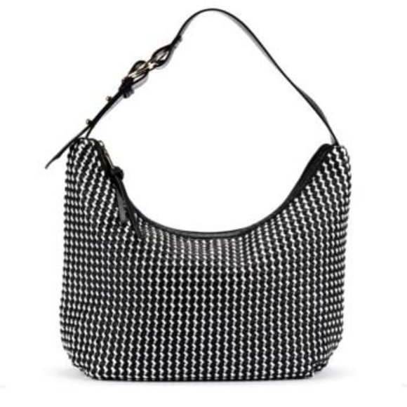 NATURALIZER Sylvia Hobo Blk/Wht - Picture 1 of 3